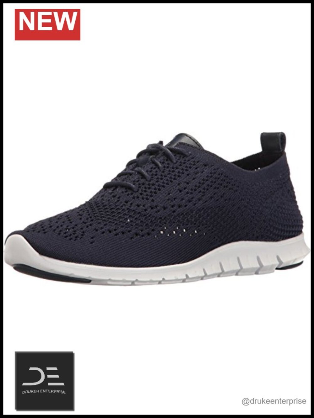 Cole Haan Zerogrand Wingtip Stretch Knit Fashion Sneakers Grand.OS